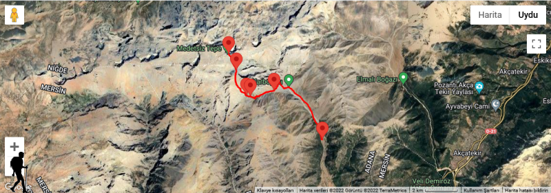 BOLKAR DAĞLARI - Medetsiz [3.524 m] - İzler