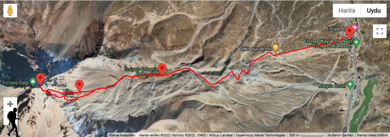 ERCİYES DAĞI [3.917 m] - İzler